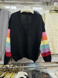 Knitted Cardigan Spring And Autumn Girl 2025 Small Design Feeling Sweet Loose Short Coat Tide Sweater Loose HZ0108