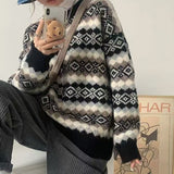 Vintage Jaspers Lazy Korean Edition Sweater Women's New Loose Round Collar Knitted Shirt In Autumn And Winter HZ0108