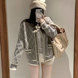 Korean Chic Autumn/Winter Miniaum Vintage Lazy Sweater Coat + Knitted Suspension Dress Two-Sleeve Woman HZ0108