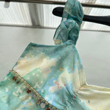 Sexy Mermaid Square Floral Green Summer Dress Holiday Party Outfits For Women HZ1214