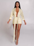 Autumn 2025 New Beauty Strip Deep V Collar Thread Full Of Trendy Fashion Sexy Dress HZ0108