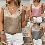 2025 Summer New Women's V-Neck Button To Collect Waist Elastic Short-Sleeved Dress Women HZ0108