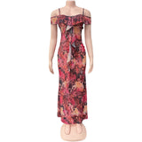2025 Summer Tice Bra Mid-Swaist Repair Print Sexy Bag Hip Dress Burst HZ0108