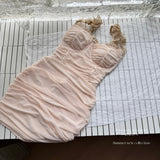 Cute Sheath Sweetheart Floral Pink Short Summer Dress Holiday Party Birthday Outfits HZ1214