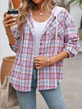 2025 Autumn And Winter New Lady Fashion Casual Hooded Stender Shirt HZ0108