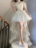 Sexy Ball Gown Off The Shoulder Short Sleeves 16th Birthday Dress Lolita Dress Birthday Outfits HZ1214