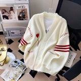 Gentle Lazy Wind Sweater Coat Women's Spring And Autumn Loose Top 2025 New High-End Knitted Open Shirt HZ0108