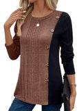 2025 New Lady Color Bump Color Button Open Long Version Of The Long Version Of The Coat HZ0108