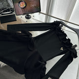 Cute A Line Off The Shoulder Black Summer Dress Holiday Party Outfits For Women HZ1214