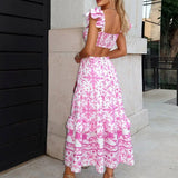 2026 Spring New Women's Fashion Temperament Collar High-Waisted Bohemian Dress Women HZ0108