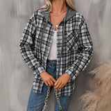 2025 Autumn And Winter New Lady Fashion Casual Hooded Stender Shirt HZ0108