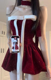 Niulatu Gown Strapless Dark Red Christmas Dress Birthday Dresses Birthday Outfits SD1290