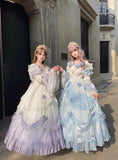 Vintage Ball Gown Off The Shoulder Short Sleeves Spring 16th Birthday Dress Lolita Summer Dress 18th Birthday Outfits HZ1214