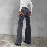 High-End Leopard-Print Jeans Women Spring 2025 New High-Rise Thin High-Grade Straight-Lens Narrow Version Of Trousers Women HZ0108