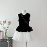Sexy A line Jewel Neckline Black Short Summer Dress Holiday Party Outfits For Women HZ1214