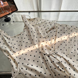 Sexy A line Square Neckline White Lace Summer Polka Dots Dress Holiday Party Outfits For Women HZ1214