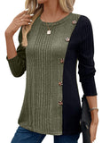 2025 New Lady Color Bump Color Button Open Long Version Of The Long Version Of The Coat HZ0108