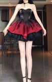 Niulatu Gown Party Dress Lolita Dress Christmas Dress Burgundy Birthday Dresses SD1132
