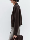 New Women's Fashion British Style In The Autumn And Winter Of 2025, Double Buckle Knitted Cardigan Coat Woman HZ0108