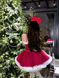 Niulatu Gown Spaghetti Straps Red Christmas Dress Birthday Dresses Birthday Outfits SD1125