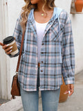 2025 Autumn And Winter New Lady Fashion Casual Hooded Stender Shirt HZ0108