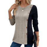 2025 New Lady Color Bump Color Button Open Long Version Of The Long Version Of The Coat HZ0108
