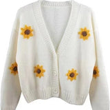 Autumn And Winter New Heavy Industry Hand Embroidery Cardigan Jacket Sweater Female Senior Feel Dongdaemun Korean Women's Design Sense HZ0108