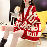 Early Spring And Autumn 2025 New Korean Version Of Loose Striped Outerwear With Knitted Sweater Thin Cardigan Coat Lady HZ0108