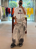 Street Retro Low-Rise Jeans Women's Babes Broad Leg Trousers Slim Trousers Loose Lanky Trousers HZ0108