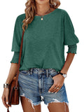 2025 Summer New Fashion Loose Circle Leader Mouth Long Version Of Large-Size T-Shirt Girl HZ0108