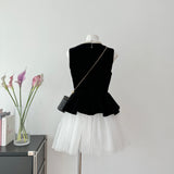 Sexy A line Jewel Neckline Black Short Summer Dress Holiday Party Outfits For Women HZ1214