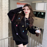 Lazy Wind Cover Sweater Women Loose Autumn And Winter Wear 2025 Women's Cute Knitted Top HZ0108