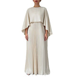 2026 Spring Women's New Solid Color Round Collar Folds To The Waist-To-Body Suit HZ0108