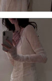 Niulatu Sheath Off The Shoulder White Lace Beach Dress Women's Vacation Dresses Birthday Dress SD1242