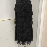 Niulatu Sheath Square Neckline Lace Black Holiday Dress Birthday Dresses Birthday Outfits SD1246