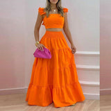 Spring 2025 Ebay Women's Commuting Mid-Rise Trend Sexy Sling Dress Fashion Casual Suit HZ0108
