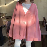 Mid-2025 Autumn And Winter New Knitted Sweater Women's Coat Wearing Korean Loose Lazy Style Solid Color Open Shirt Long Sleeve HZ0108