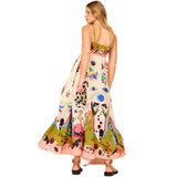 Niulatu Sexy Women's Cotton Slings Graffiti Print Sleeveless Dress SPCP