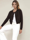 New Women's Fashion British Style In The Autumn And Winter Of 2025, Double Buckle Knitted Cardigan Coat Woman HZ0108