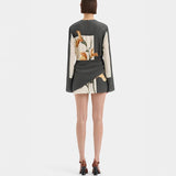 Niulatu New Casual Print Personality Design Short Dress Dress Dress Woman SPCP