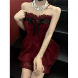 Niulatu A line Sweetheart Red Lace Homecoming Dresses Birthday Dress Birthday Outfits SD1185
