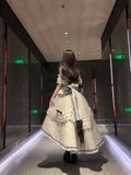 Cute High Low Square Neck Lace Summer 18th Birthday Dress Lolita Dress Birthday Outfits HZ1214