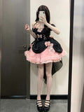 Cute Ball Gown Sweetheart Pink Short Summer 18th Birthday Dress Lolita Dress Birthday Outfits HZ1214