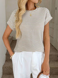 2026 Summer New Casual Blouse Short-Sleeved Collar Lady T-Shirt HZ0108
