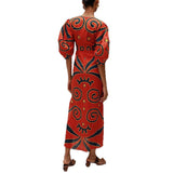 Niulatu 2025 New Positioning Printed Linen Dress INS Leisure Vacation Loose Dress SPCP