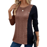2025 New Lady Color Bump Color Button Open Long Version Of The Long Version Of The Coat HZ0108