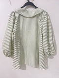 2025TK Summer New Lady Bubble Bubble Sleeve Sweet Doll Shirt HZ0108