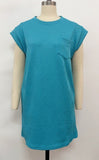 2025 Tiktok Leisure Sports Round Collar Pocket Short-Sleeved Loose Dress HZ0108