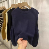 European Round-Neck Knitted Vest Women's Dress 2025 Spring And Autumn Thin Jacket Folded With Sleeveless Vest Tops HZ0108