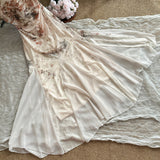 Sweet Mermaid 2 Piece Long Women Summer Holiday Holiday Dresses HZ1214